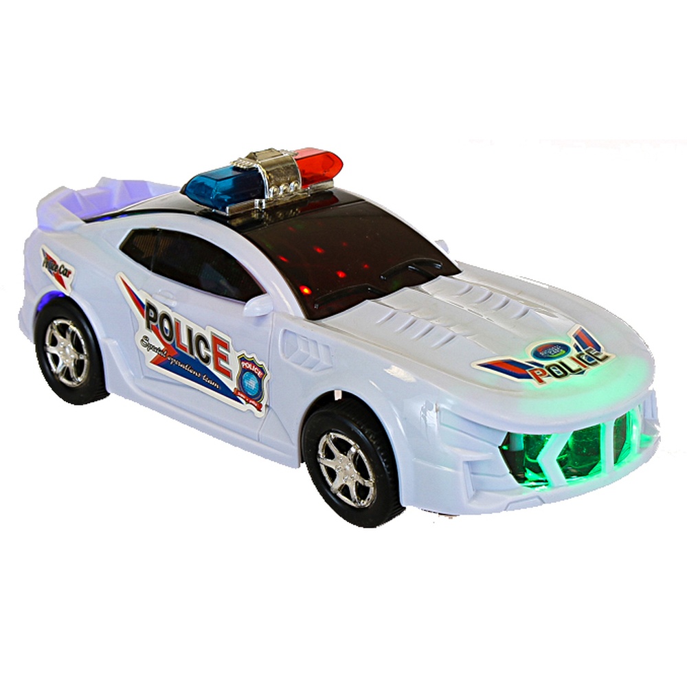 Машинка пластиковая "POLICE" с подсветкой. №5056. Длина коробки 23см