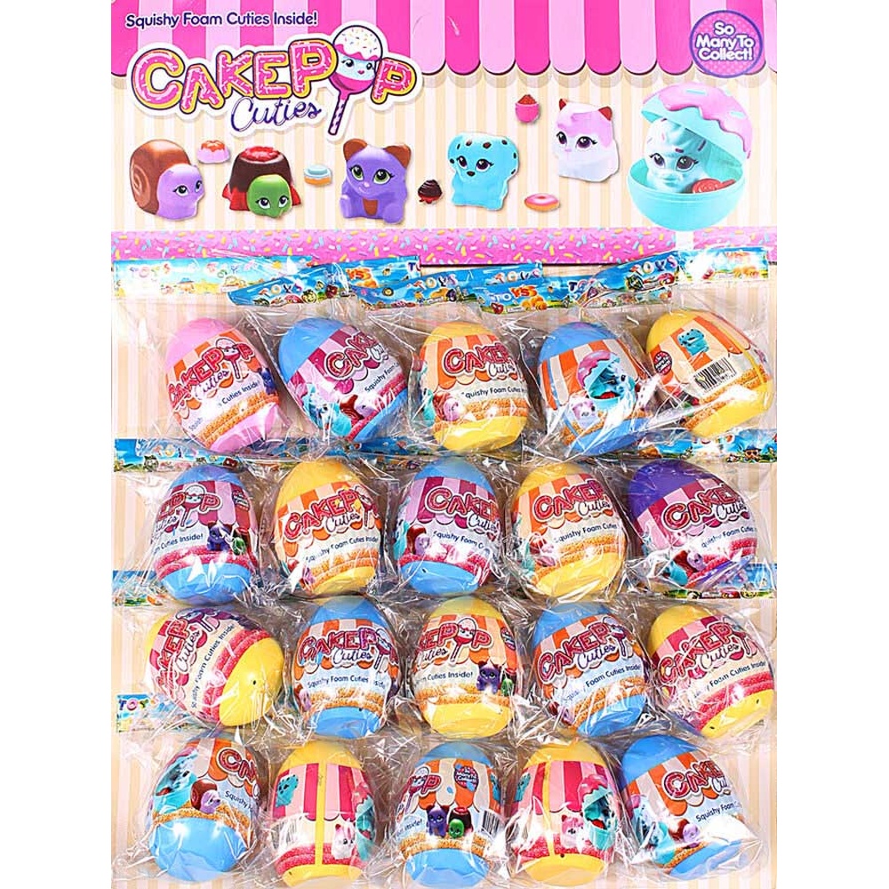 "Cake Pop" игрушка пищалка в яйце, цена указана за 1 шт, продаются листом 20 шт