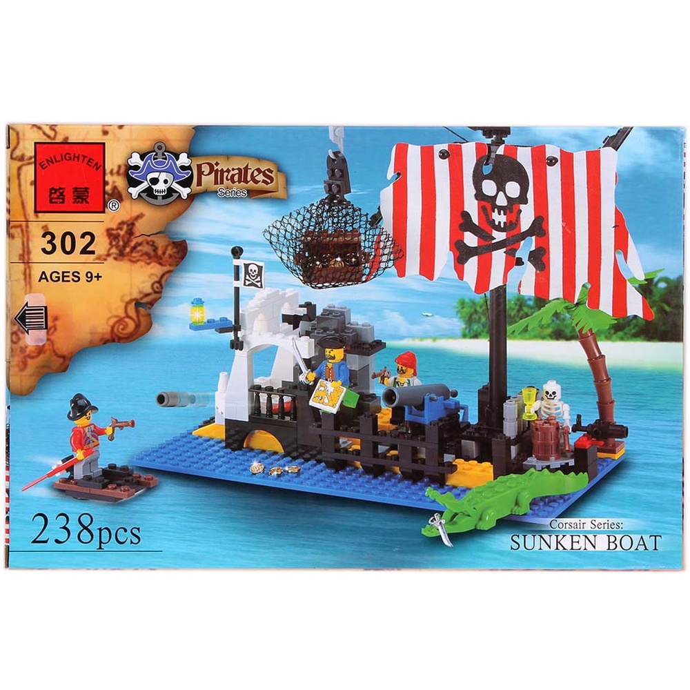 Конструктор Pirates Series. №302. 238 деталей.