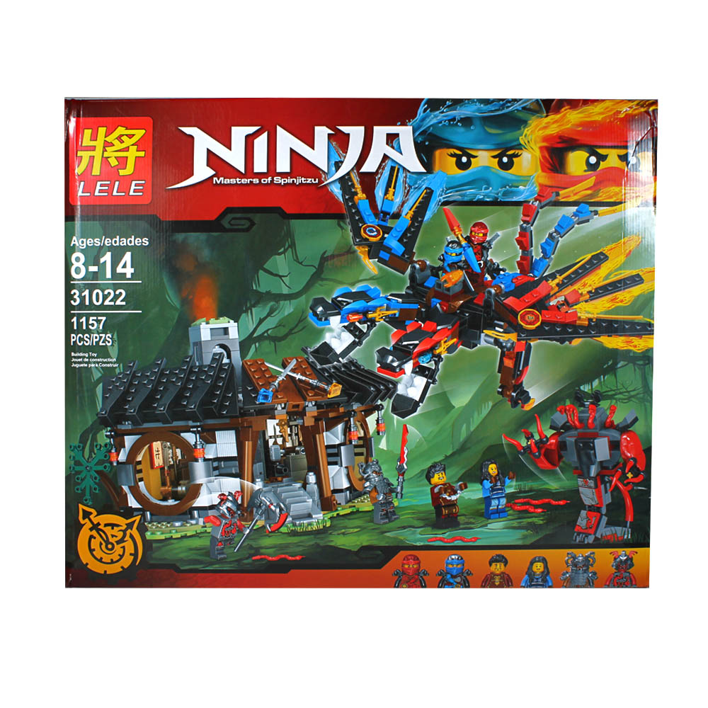 Конструктор Lele NINJA "Кузница дракона", 1157 деталей