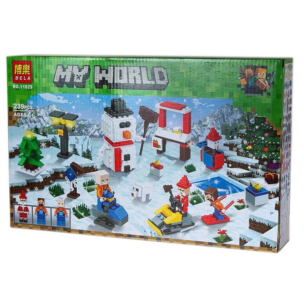 Конструктор "MY WORLD".Новогодняя серия. №11029. 239 деталей.